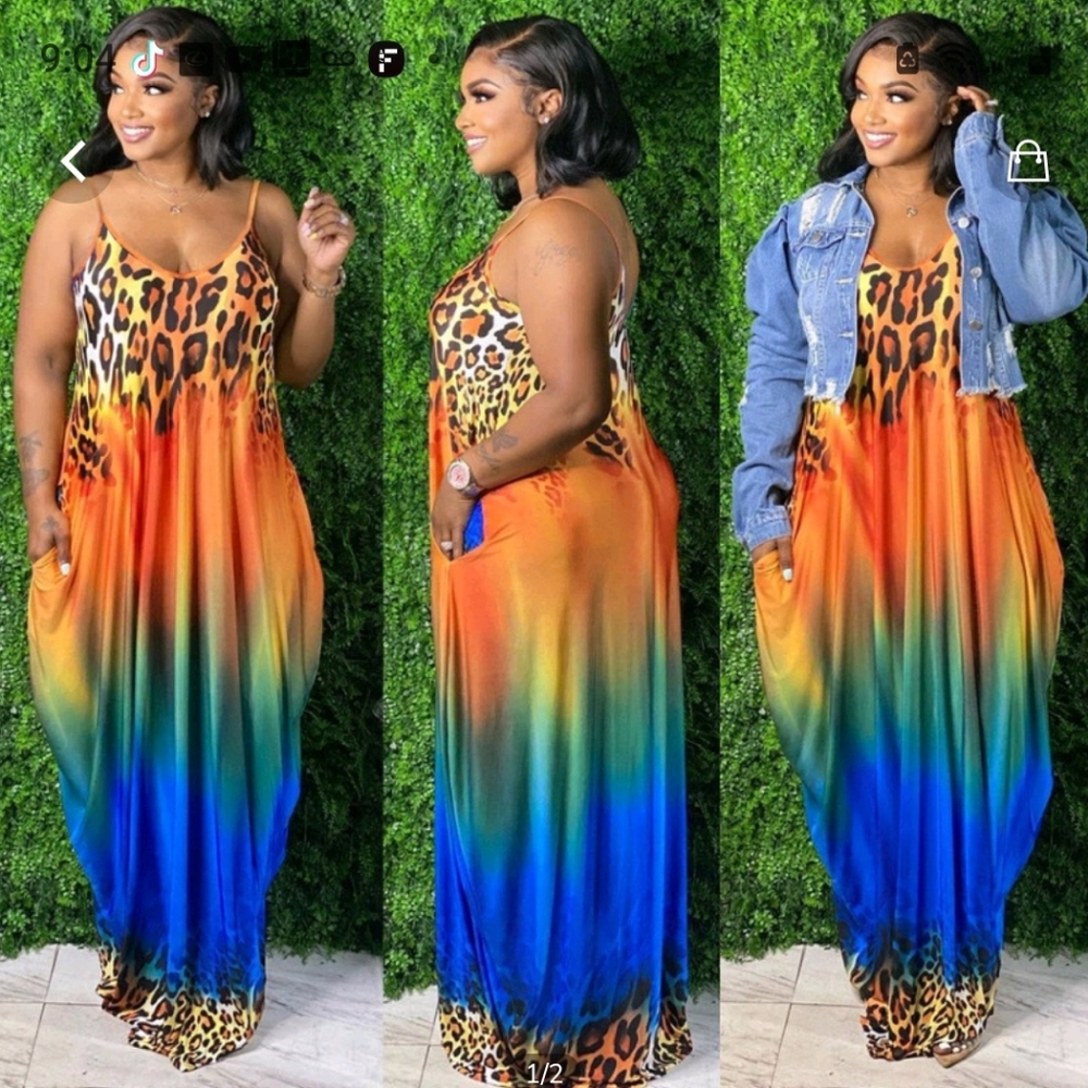 Multicolored maxi dress